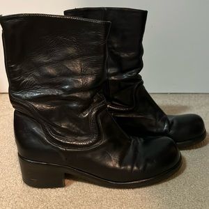 Vic Matie Womens  Leather Ankle Boot Size 37 1/2